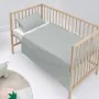 Set di Lenzuola HappyFriday BASIC KIDS Grigio Culla Neonato 2 Pezzi di HappyFriday, Biancheria da letto per culle - Rif: D161...