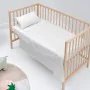 Bedding set HappyFriday BASIC KIDS White Baby Crib 2 Pieces by HappyFriday, Bed linen for cots - Ref: D1610642, Price: 13,85 ...