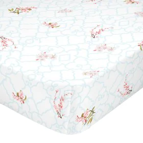 Fitted sheet HappyFriday Sakura Multicolour 180 x 200 x 32 cm by HappyFriday, Sheets and pillowcases - Ref: D1610709, Price: ...