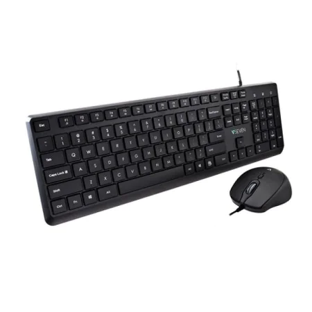 clavier et souris V7 CKU350US Noir Qwerty US de V7, Ensembles Clavier et Souris - Réf : S55267950, Prix : 22,36 €, Remise : %