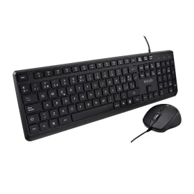 Tastatur mit Maus V7 CKU350ES Schwarz Qwerty Spanisch von V7, Tastatur-Maus-Sets - Ref: S55267954, Preis: 20,12 €, Rabatt: %