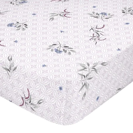 Drap housse HappyFriday Delicate bouquet Multicouleur 105 x 200 x 32 cm de HappyFriday, Draps et taies d'oreiller - Réf : D16...