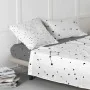 Drap housse HappyFriday BLANC Multicouleur 105 x 200 x 32 cm de HappyFriday, Draps et taies d'oreiller - Réf : D1610741, Prix...