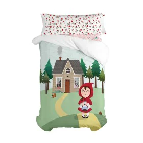 Juego de funda nórdica HappyFriday Mr Fox Red riding hood Multicolor Cama de 105 2 Piezas de HappyFriday, Edredones y fundas ...