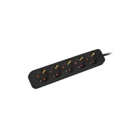 Multiprise 5 Prises Schuko Lanberg 3 m Noir de Lanberg, Multiprises - Réf : S5607115, Prix : 8,19 €, Remise : %