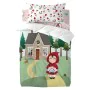 Duvet cover set HappyFriday Mr Fox Red riding hood Multicolour Baby Crib 2 Pieces by HappyFriday, Quilts and quilt covers - R...