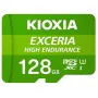 Cartão de Memória Micro SD com Adaptador Kioxia Exceria High Endurance Classe 10 UHS-I U3 Verde de Kioxia, Cartões de memória...