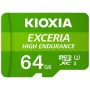 Scheda Di Memoria Micro SD con Adattatore Kioxia Exceria High Endurance Classe 10 UHS-I U3 Verde di Kioxia, Schede di memoria...