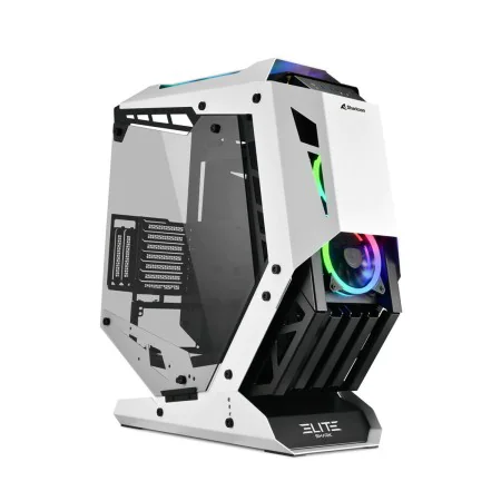 ATX Semi-Tower Gehäuse Sharkoon ELITE SHARK CA700 LED RGB Schwarz/Weiß Weiß von Sharkoon, Desktop-Computer-Gehäuse - Ref: S56...