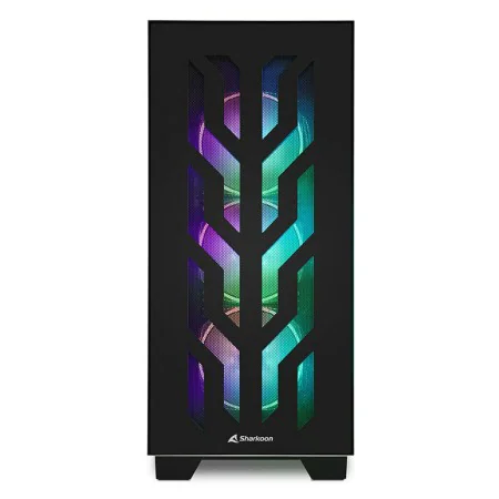 Boîtier ATX semi-tour Sharkoon CA300T Noir RGB de Sharkoon, Boîtiers pour ordinateurs de bureau - Réf : S5610462, Prix : 186,...