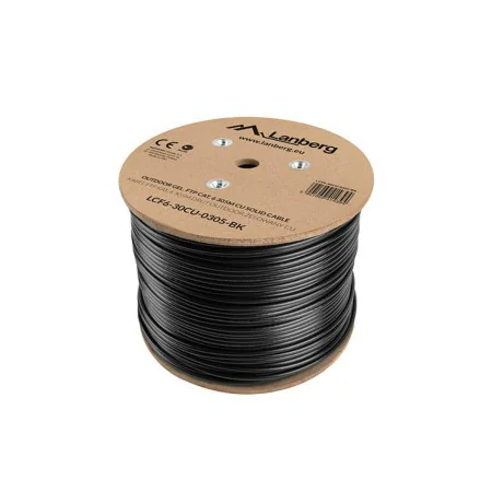 FTP Category 6 Rigid Network Cable Lanberg LCF6-30CU-0305-BK 305 m Black by Lanberg, Ethernet cables - Ref: S5612421, Price: ...