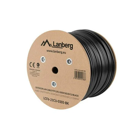 Cavo di Rete Rigido FTP Categoria 6 Lanberg LCF6-21CU-0305-BK 305 m Nero di Lanberg, Cavi Ethernet - Rif: S5612422, Prezzo: 2...