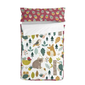 Copripiumino senza Imbottitura HappyFriday Moshi Moshi Harvestwood Multicolore 105 x 200 cm di HappyFriday, Sacchi a pelo - R...