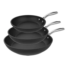 Set of Frying Pans Cecotec Polka Fantasy Ø 20 cm Ø 24 cm Ø 28 cm Black Aluminium by Cecotec, Frying Pans - Ref: S5615188, Pri...