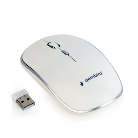 Optical Wireless Mouse GEMBIRD MUSW-4B-01-W White (1 Unit) by GEMBIRD, Mice - Ref: S5616893, Price: 7,74 €, Discount: %