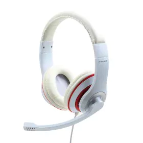 Auriculares com microfone GEMBIRD MHS-03-WTRD Branco de GEMBIRD, Auriculares com microfones - Ref: S5616905, Preço: 9,86 €, D...