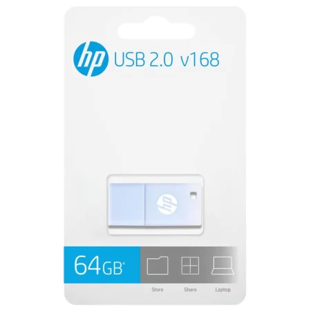 Clé USB HP X168 Bleu 64 GB de HP, Clés USB - Réf : S5625063, Prix : 10,70 €, Remise : %