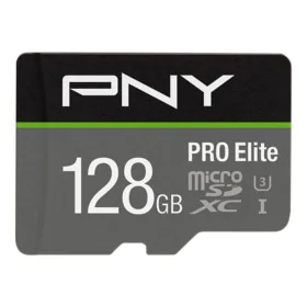 Scheda Di Memoria Micro SD con Adattatore PNY P-SDU128V31100PRO-GE Pro Elite C10 128 GB di PNY, Schede di memoria - Rif: S562...