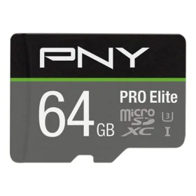 Micro SD Memory Card with Adaptor PNY P-SDU64GV31100PRO-GE Pro Elite C10 64 GB by PNY, Memory cards - Ref: S5625986, Price: 7...