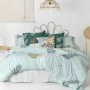 Housse de Couette HappyFriday Blanc Foliage mint Multicouleur 240 x 220 cm de HappyFriday, Couettes et housses de couette - R...