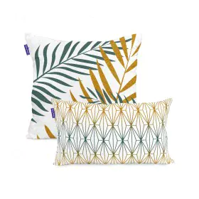 Cushion cover HappyFriday Blanc Foliage mint Multicolour 2 Pieces by HappyFriday, Cushion Covers - Ref: D1611023, Price: 14,0...