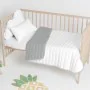 Bedspread (quilt) HappyFriday Basic Kids Dash Grey 100 x 130 cm by HappyFriday, Patchwork Quilts & Coverlets - Ref: D1611044,...