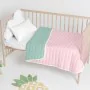 Bedspread (quilt) HappyFriday Basic Kids Dash Mint 100 x 130 cm by HappyFriday, Patchwork Quilts & Coverlets - Ref: D1611047,...