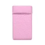 Bedspread (quilt) HappyFriday Basic Kids Arista Pink 100 x 130 cm by HappyFriday, Patchwork Quilts & Coverlets - Ref: D161106...