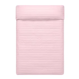 Reversible Bedspread HappyFriday Basic Dash Pink Navy Blue 180 x 260 cm by HappyFriday, Blankets and bedcovers - Ref: D161107...