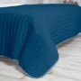 Reversible Bedspread HappyFriday Basic Dash White Navy Blue 270 x 260 cm by HappyFriday, Blankets and bedcovers - Ref: D16110...