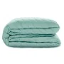 Reversible Bedspread HappyFriday Basic Arista Navy Blue Mint 270 x 260 cm by HappyFriday, Blankets and bedcovers - Ref: D1611...