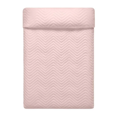 Reversible Bedspread HappyFriday Basic Arista Grey Light Pink 250 x 260 cm by HappyFriday, Blankets and bedcovers - Ref: D161...