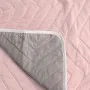 Reversible Bedspread HappyFriday Basic Arista Grey Light Pink 250 x 260 cm by HappyFriday, Blankets and bedcovers - Ref: D161...