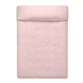 Reversible Bedspread HappyFriday Basic Arista Grey Light Pink 270 x 260 cm by HappyFriday, Blankets and bedcovers - Ref: D161...