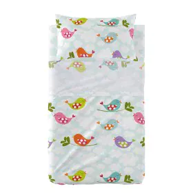 Juego de Sábanas para Cuna HappyFriday Mr Fox Little Birds Multicolor Cuna de Bebé 2 Piezas de HappyFriday, Ropa de cama para...