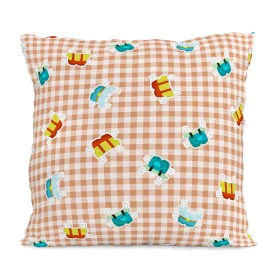 Pillowcase HappyFriday Mr Fox Piggys Vichy Multicolour 80 x 80 cm by HappyFriday, Sheets and pillowcases - Ref: D1611212, Pri...