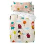 Taie d'oreiller HappyFriday Mr Fox Piggys Vichy Multicouleur 50 x 75 cm de HappyFriday, Draps et taies d'oreiller - Réf : D16...