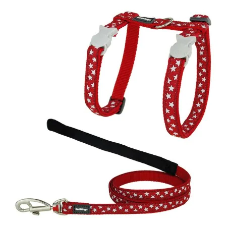 Arnês para gato Red Dingo Style Vermelho Estrela Branco Correia de Red Dingo, Arneses - Ref: S6100099, Preço: 15,52 €, Descon...