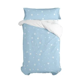 Duvet cover set HappyFriday Basic Kids Blue Single 2 Pieces by HappyFriday, Quilts and quilt covers - Ref: D1611219, Price: 4...