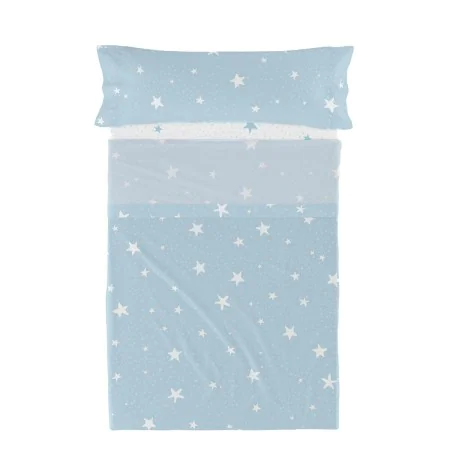 Juego de Sábanas HappyFriday Basic Kids Little star Azul Cama de 80/90 2 Piezas de HappyFriday, Sábanas y fundas de almohada ...