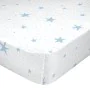 Drap housse HappyFriday BASIC KIDS Bleu 105 x 200 x 32 cm de HappyFriday, Draps et taies d'oreiller - Réf : D1611225, Prix : ...