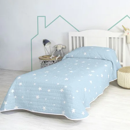 Bedspread (quilt) HappyFriday BASIC KIDS Blue 200 x 260 cm by HappyFriday, Blankets and bedcovers - Ref: D1611227, Price: 55,...