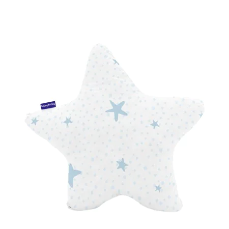 Coussin HappyFriday Basic Bleu Étoile Etoiles 50 x 50 cm de HappyFriday, Cale-bébés - Réf : D1611232, Prix : 14,69 €, Remise : %