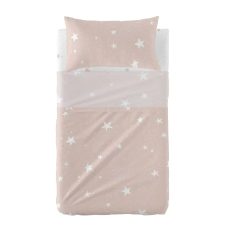 Bedding set HappyFriday Basic Kids Little star Pink Baby Crib 2 Pieces by HappyFriday, Bed linen for cots - Ref: D1611241, Pr...