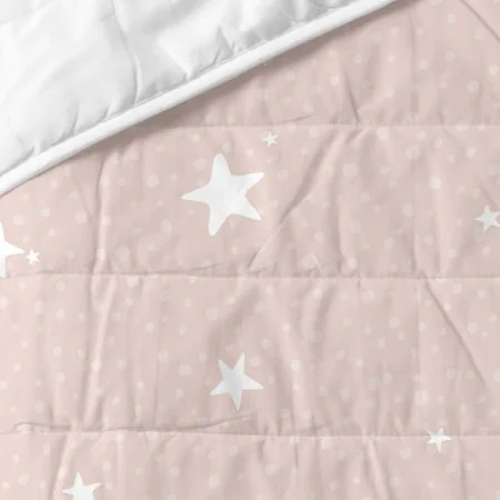 Bedspread (quilt) HappyFriday BASIC KIDS Pink 100 x 130 cm Baby Crib by HappyFriday, Blankets and bedcovers - Ref: D1611249, ...