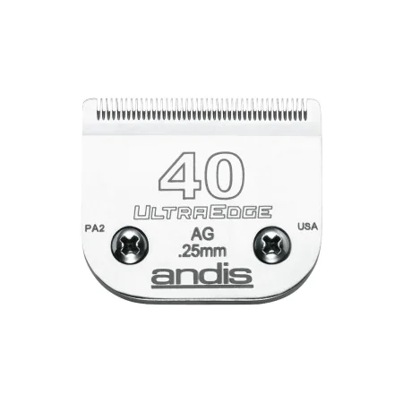 Lâminas de Barbear Andis S-40 Aço Cromado 0,25 mm de Andis, Máquinas elétricas e lâminas - Ref: S6100913, Preço: 34,68 €, Des...