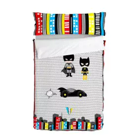 Quilt Cover without Filling HappyFriday Mr Fox Bat Multicolour 105 x 200 cm by HappyFriday, Slumber Bags - Ref: D1611261, Pri...