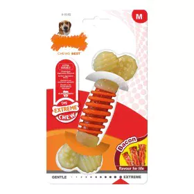 Giocattolo da mordere per cani Nylabone Extreme Chew Pro Action Bacon Taglia M Nylon di Nylabone, Giocattoli da mordere - Rif...