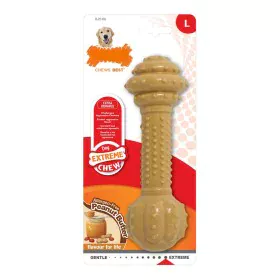 Mordedor de perro Nylabone Extreme Chew Barbell Nylon Manteca de cacahuete de Nylabone, Juguetes para morder - Ref: S6101443,...