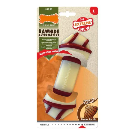 Beißring für Hunde Nylabone Rawhide Knoten L Rindfleisch von Nylabone, Beißspielzeuge - Ref: S6101450, Preis: 16,24 €, Rabatt: %